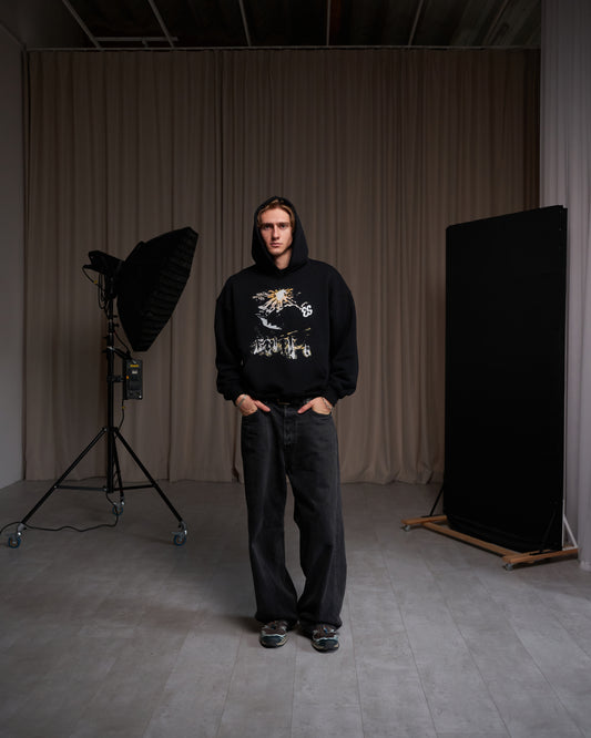 "Sunrise" Hoodie Black