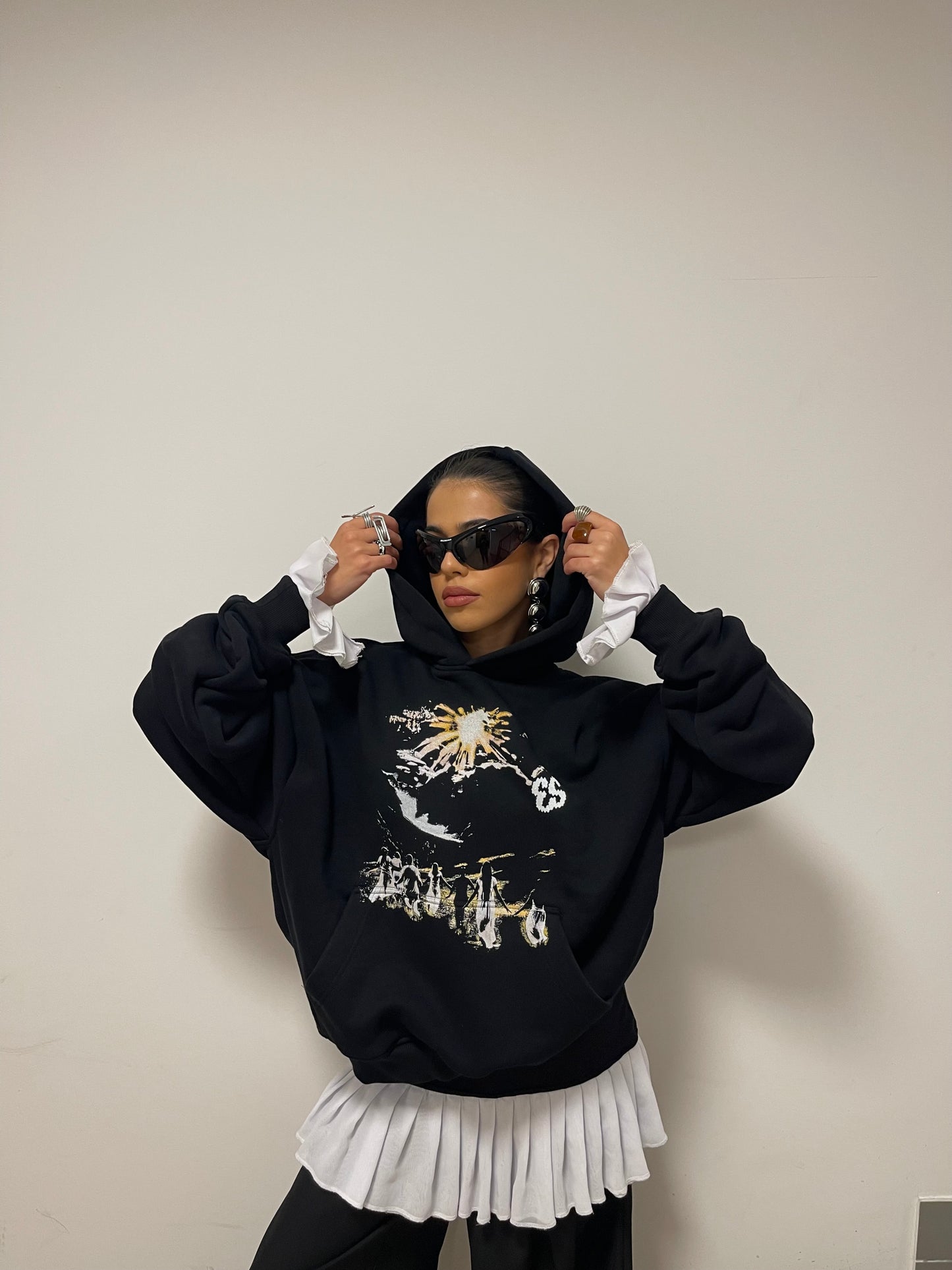 "Sunrise" Hoodie Black